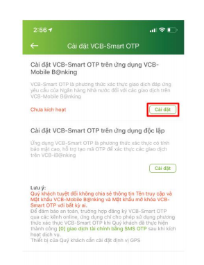 Cai-dat-Smart -OTP- tren- mobile-Banking -vietcombank