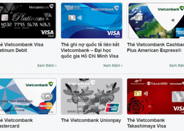 Các Loại Thẻ ATM của Ngân Hàng Vietcombank và Biểu phí 2024