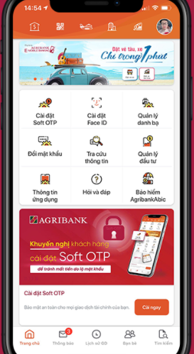 Doi-mat-khau-Agribank e-mobile banking