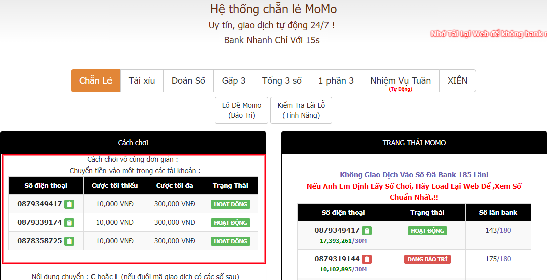 Cách Hack mã giao dịch Momo, Tool Hack chẵn lẻ 1K 5K Momo