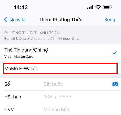 cach-them-phuong-thuc-thanh-toan-momo-tren-app-store