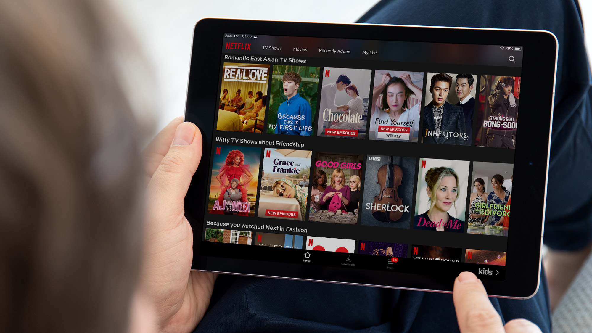 App xem video kiếm tiền trên Netflix