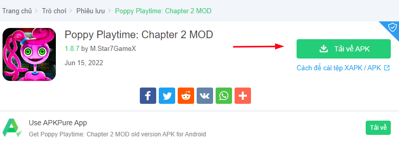 Cách tải Poppy Playtime Chapter 2 APK trên Android