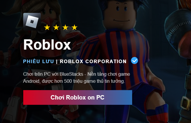 Chơi Roblox trực tuyến trên máy tính