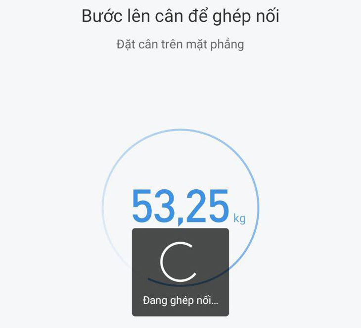 Kết nối app cho cân Xiaomi