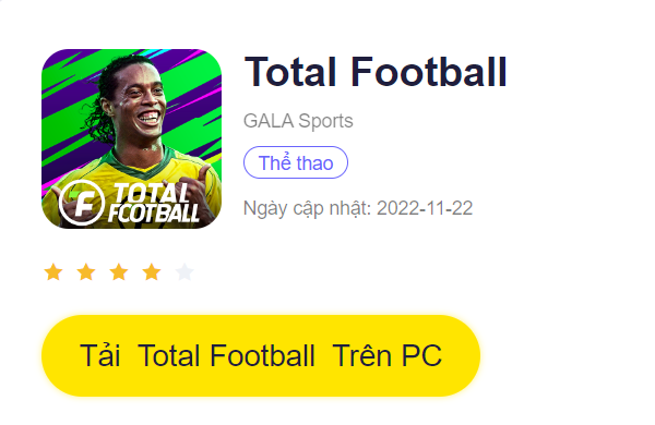 Tải Total Football trên PC