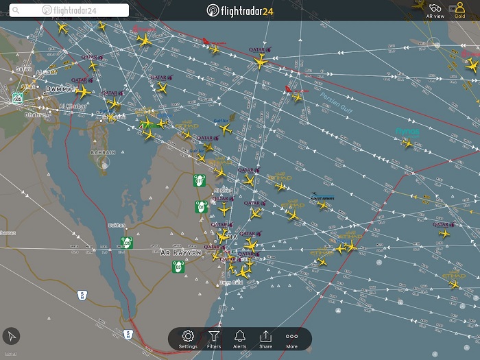 Web xem đường bay của máy bay