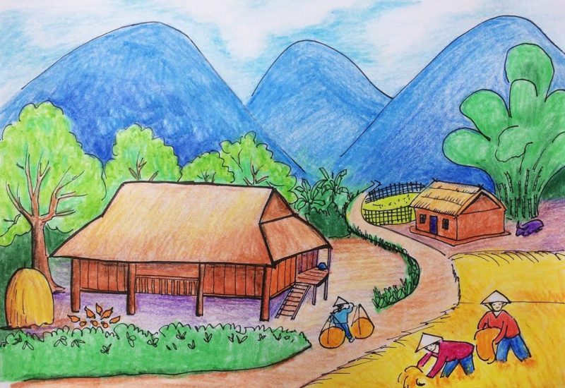 Gần 600 tác phẩm tham gia cuộc thi Chúng em vẽ bức tranh quê hương  Đài  Phát thanh  Truyền hình Lào Cai