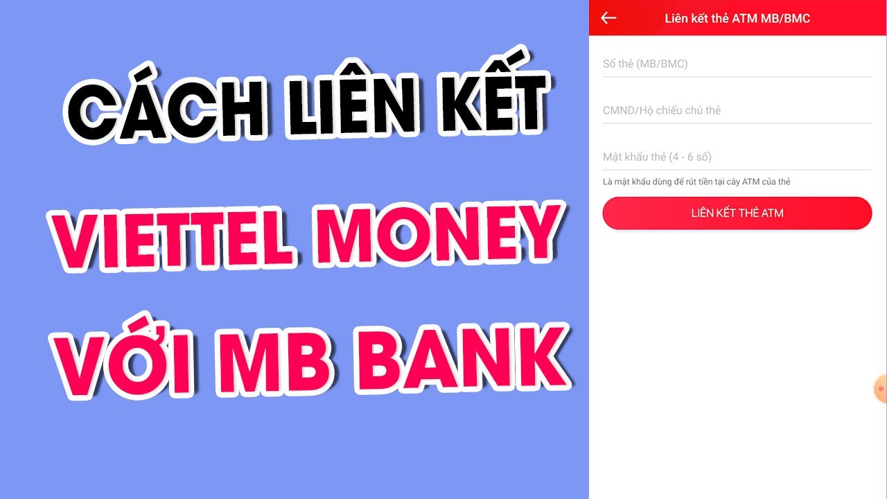 Cách liên kết viettel money với ngân hàng Mb Bank