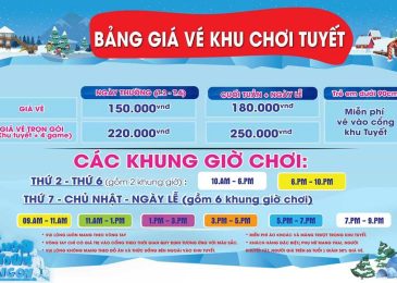 Giá vé vào khu vui chơi Snow Town Sài Gòn 2024