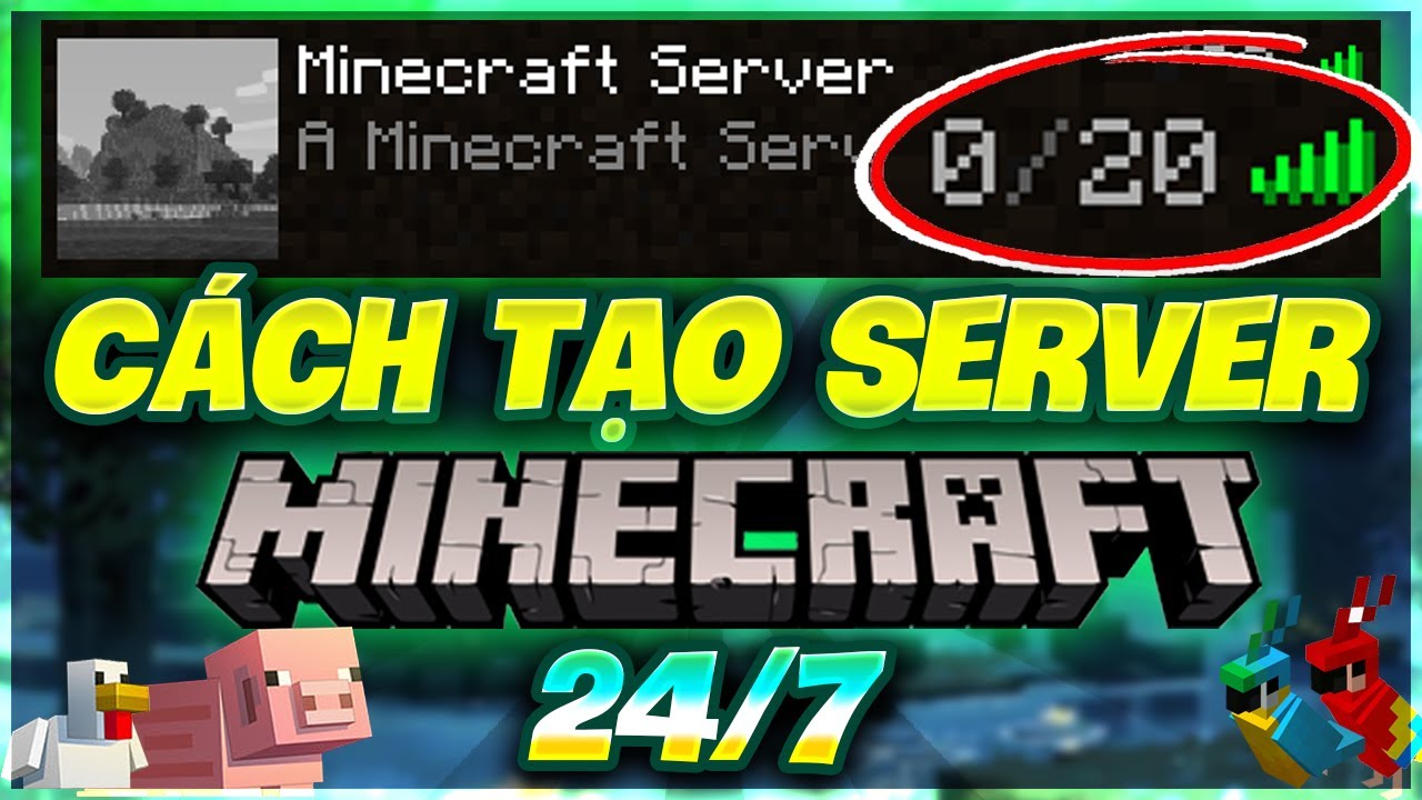 Cách tạo server Minecraft Pe vĩnh viễn 24/24 trên PC điện thoại 2023