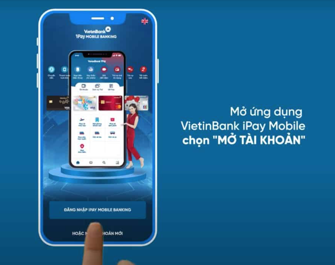 Hướng dẫn đổi số tài khoản Vietinbank sang số điện thoại trên app 1