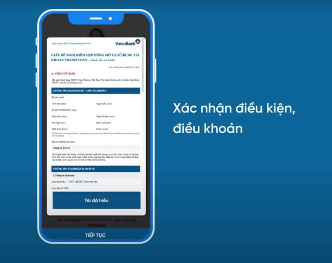 Hướng dẫn đổi số tài khoản Vietinbank sang số điện thoại trên app 4