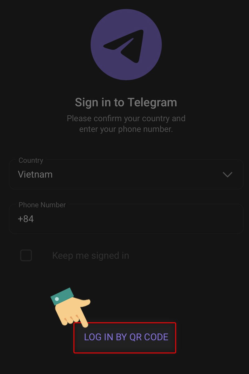 Cách đăng nhập Telegram web bằng mã QR