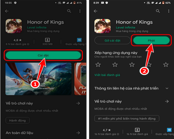 Cách tải Honor of Kings cho Android - Bước 7