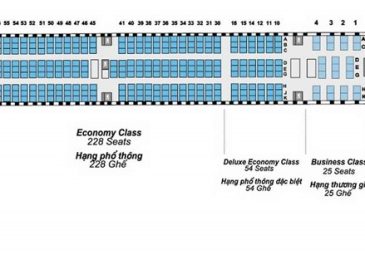 Sơ đồ ghế máy bay Bamboo Boeing 787, Airbus A320 A321 A330