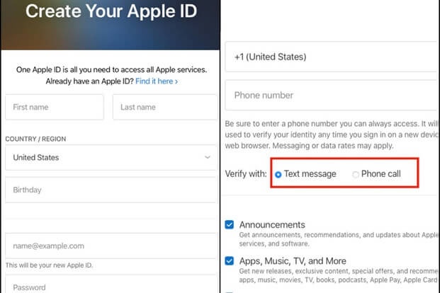 1 số điện thoại tạo được bao nhiêu iCloud ID Apple