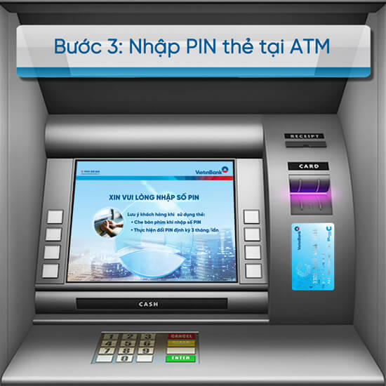 Cách chuyển tiền tại máy ATM Vietinbank không cần mã OTP 