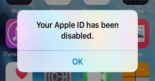 Lỗi ID Apple không tồn tại, không hợp lệ, không hoạt động khả dụng