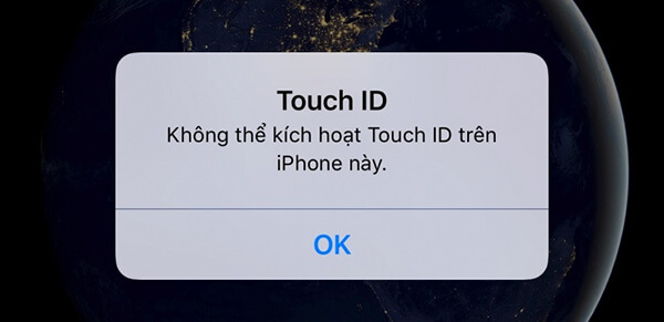 Tại sao không thể kích hoạt Touch ID trên iPhone này