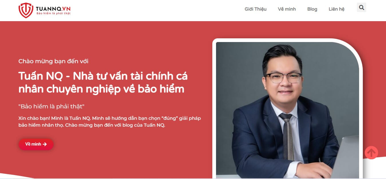 Website thông tin bảo hiểm nhân thọ Tuannq.vn