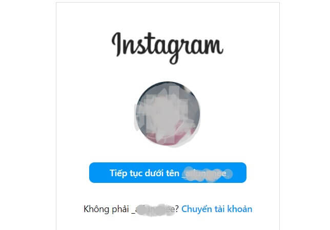 Cách đăng nhập Instagram bằng Facebook