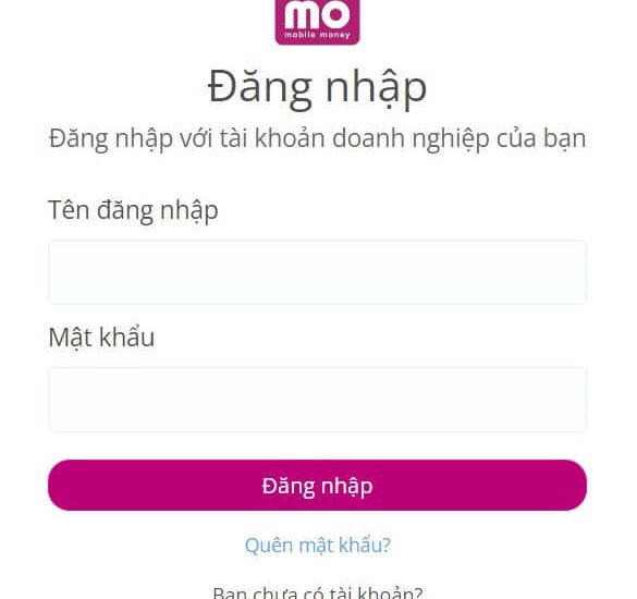 Cách đăng nhập Momo không cần mã xác nhận