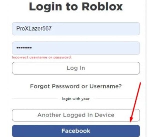 Cách để đăng nhập Roblox bằng Facebook trên điện thoại