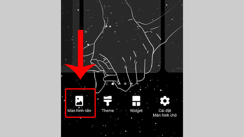 Cách đổi hình nền app MB Bank giao diện màu đen Android