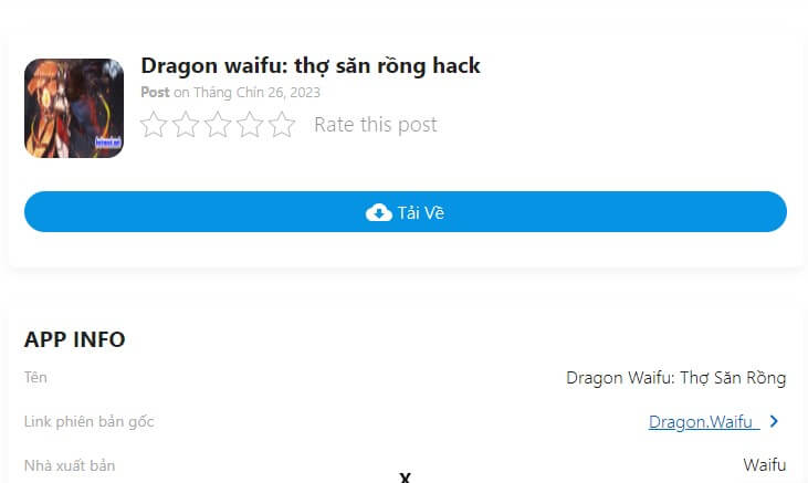Cách tải Dragon Waifu Thợ Săn Rồng hack