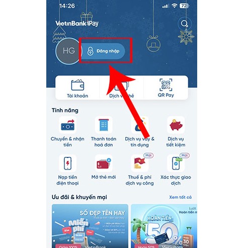 Cách đổi điểm Loyalty Vietinbank trên app
