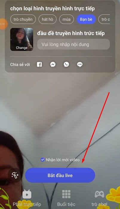 Cách phát trực tiếp trên app Poppo Live