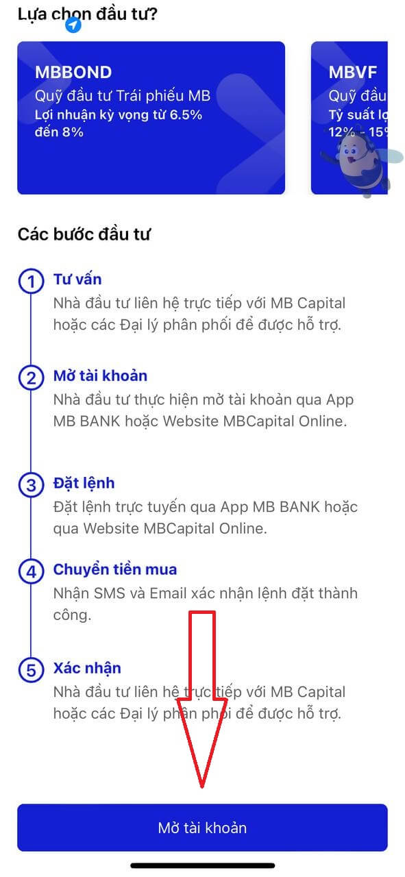 Cách tạo tài khoản MB Capital online